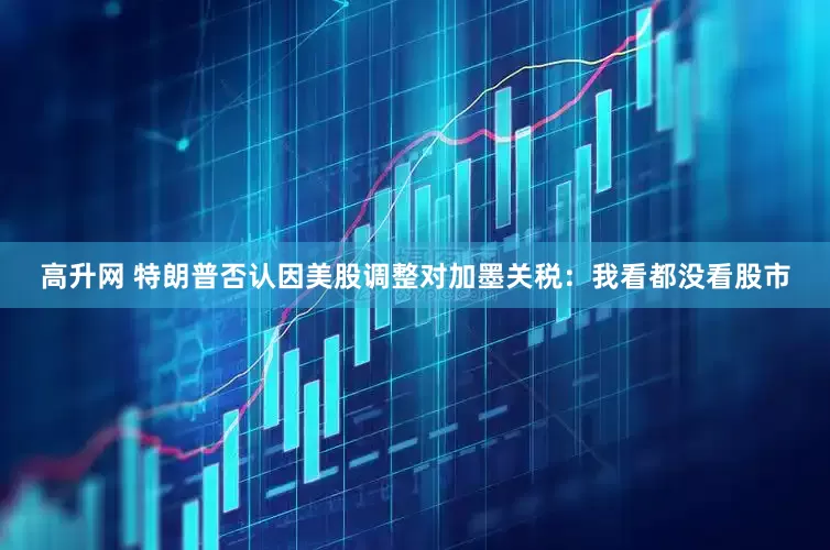 高升网 特朗普否认因美股调整对加墨关税：我看都没看股市